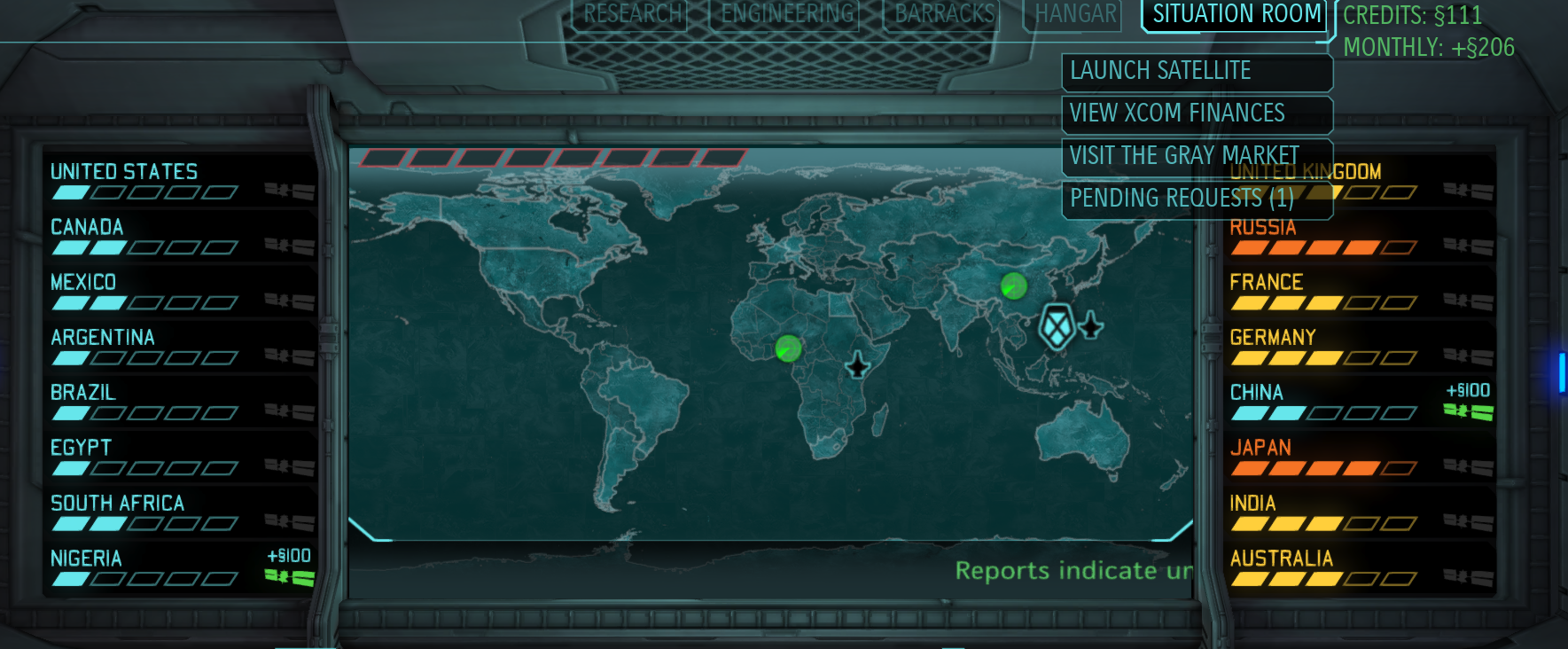 XCOM: Enemy Unknown: Change your Starting Continent (or CA$H)