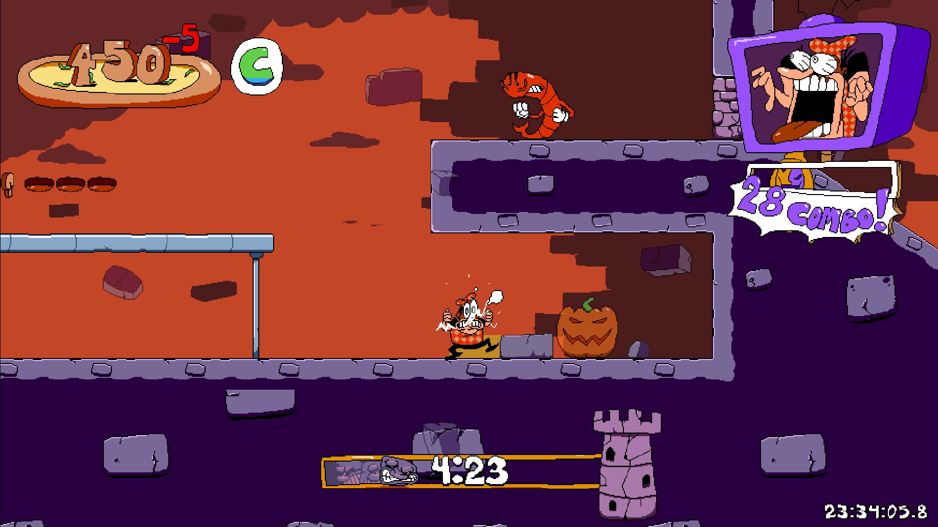 Pizza Tower: All 20 funny pumpkins locations around levels