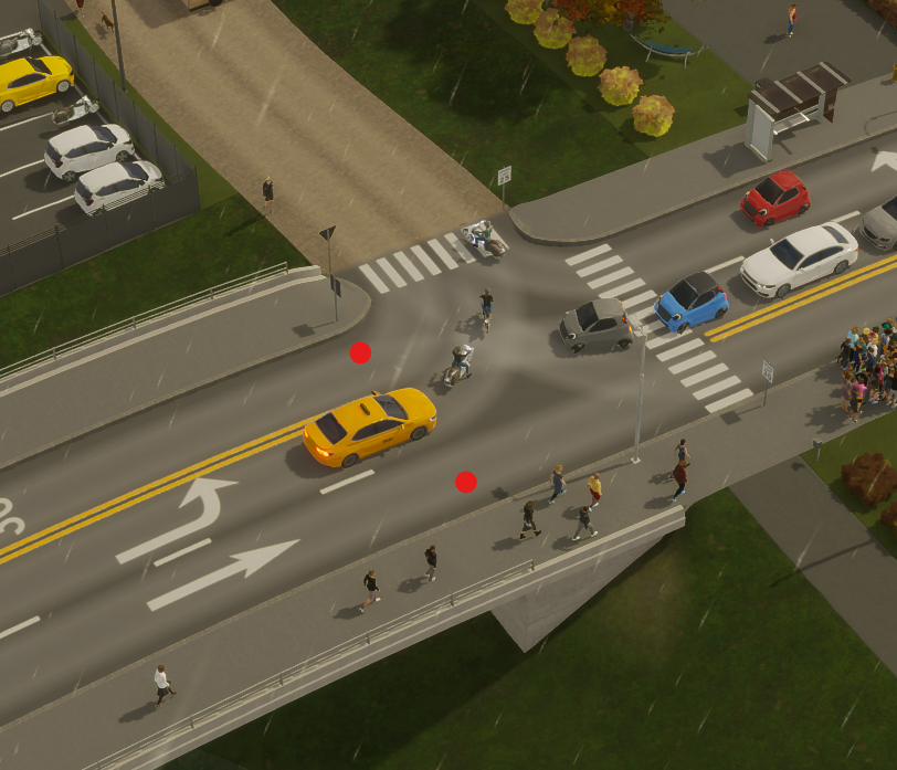 Cities: Skylines II: Slyh traffic mod / intersection guide