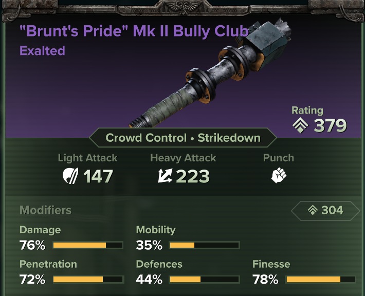 Warhammer 40,000: Darktide: All Melee Weapons Marks & Types