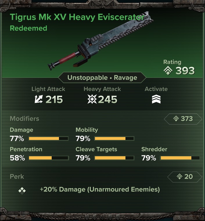 Warhammer 40,000: Darktide: All Melee Weapons Marks & Types