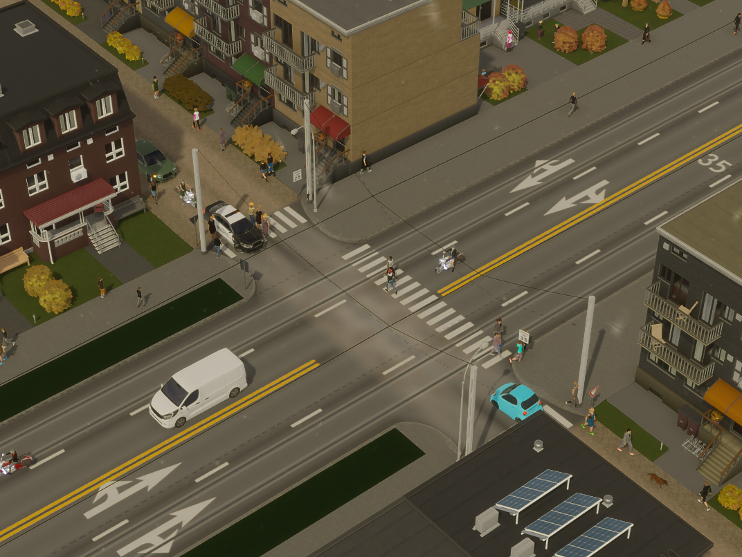 Cities: Skylines II: Slyh traffic mod / intersection guide