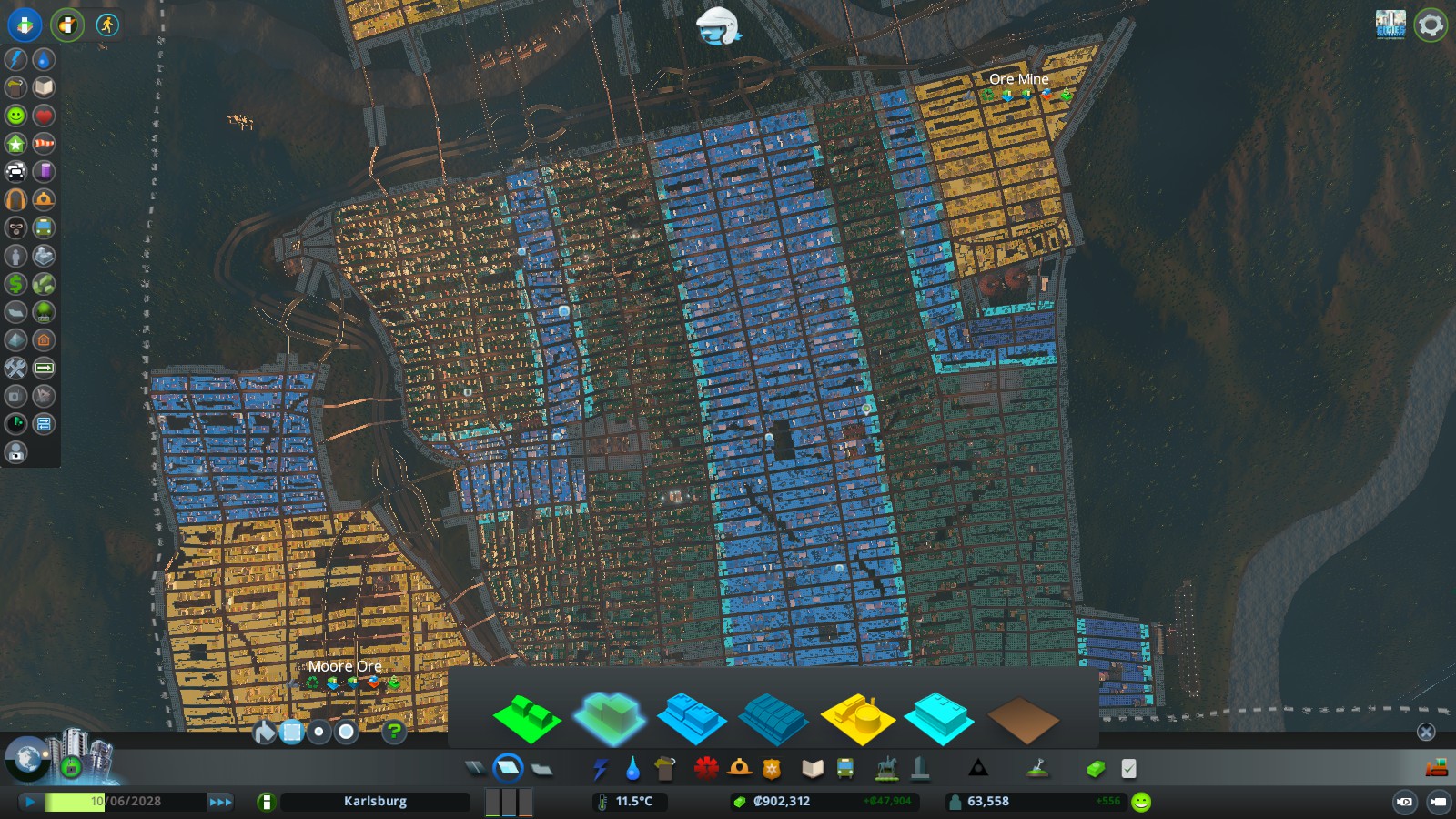 Cities: Skylines: Relocation Strategy for "By the Dam" scenario