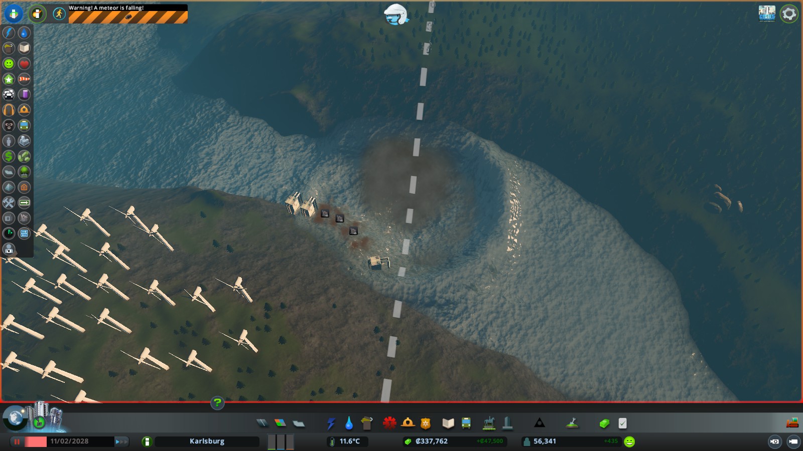 Cities: Skylines: Relocation Strategy for "By the Dam" scenario