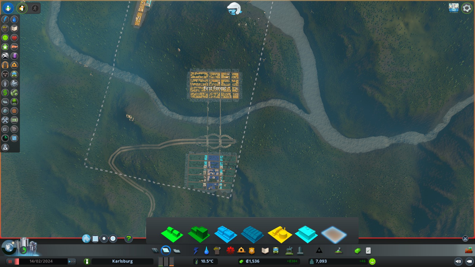 Cities: Skylines: Relocation Strategy for "By the Dam" scenario