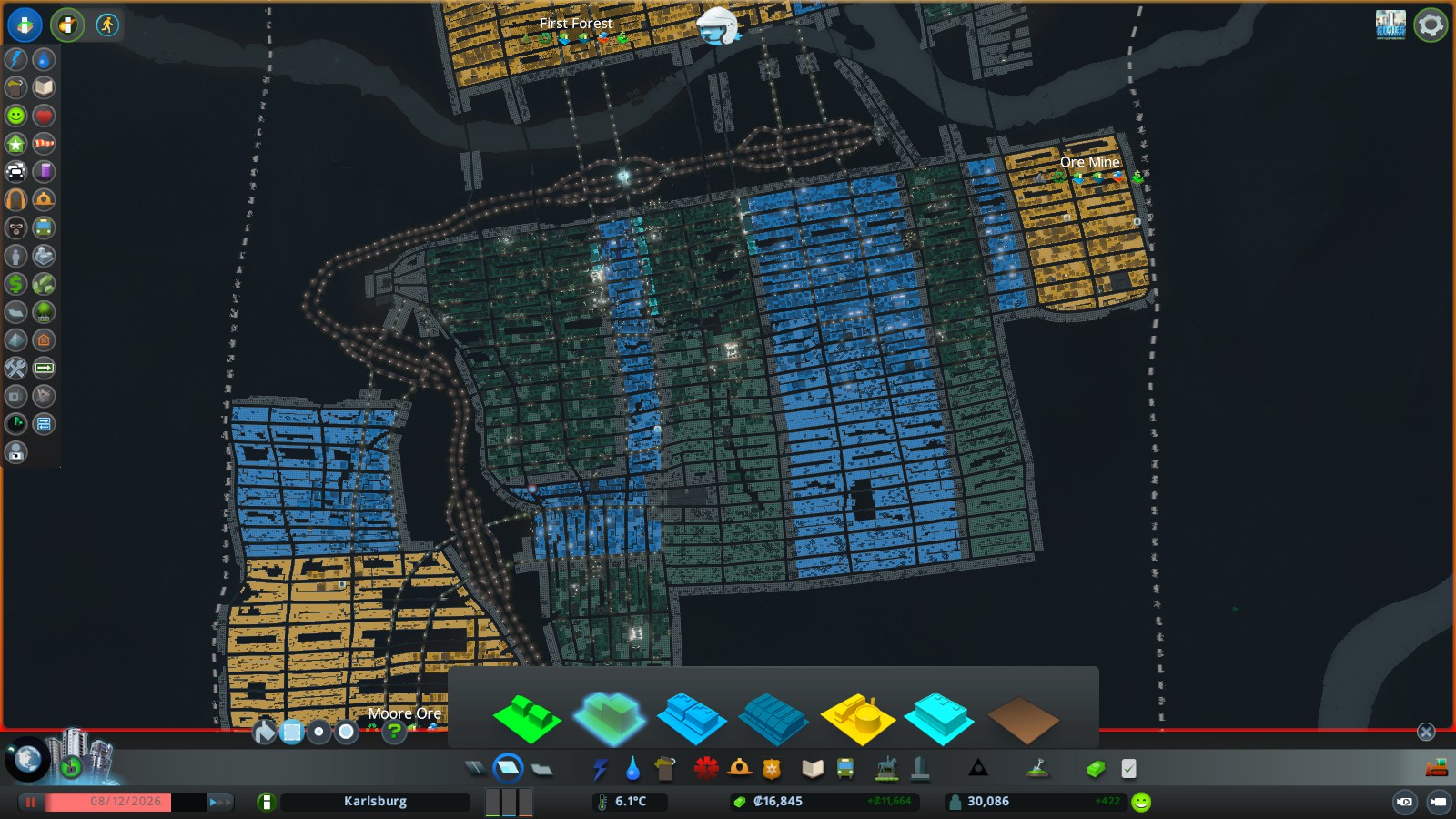 Cities: Skylines: Relocation Strategy for "By the Dam" scenario