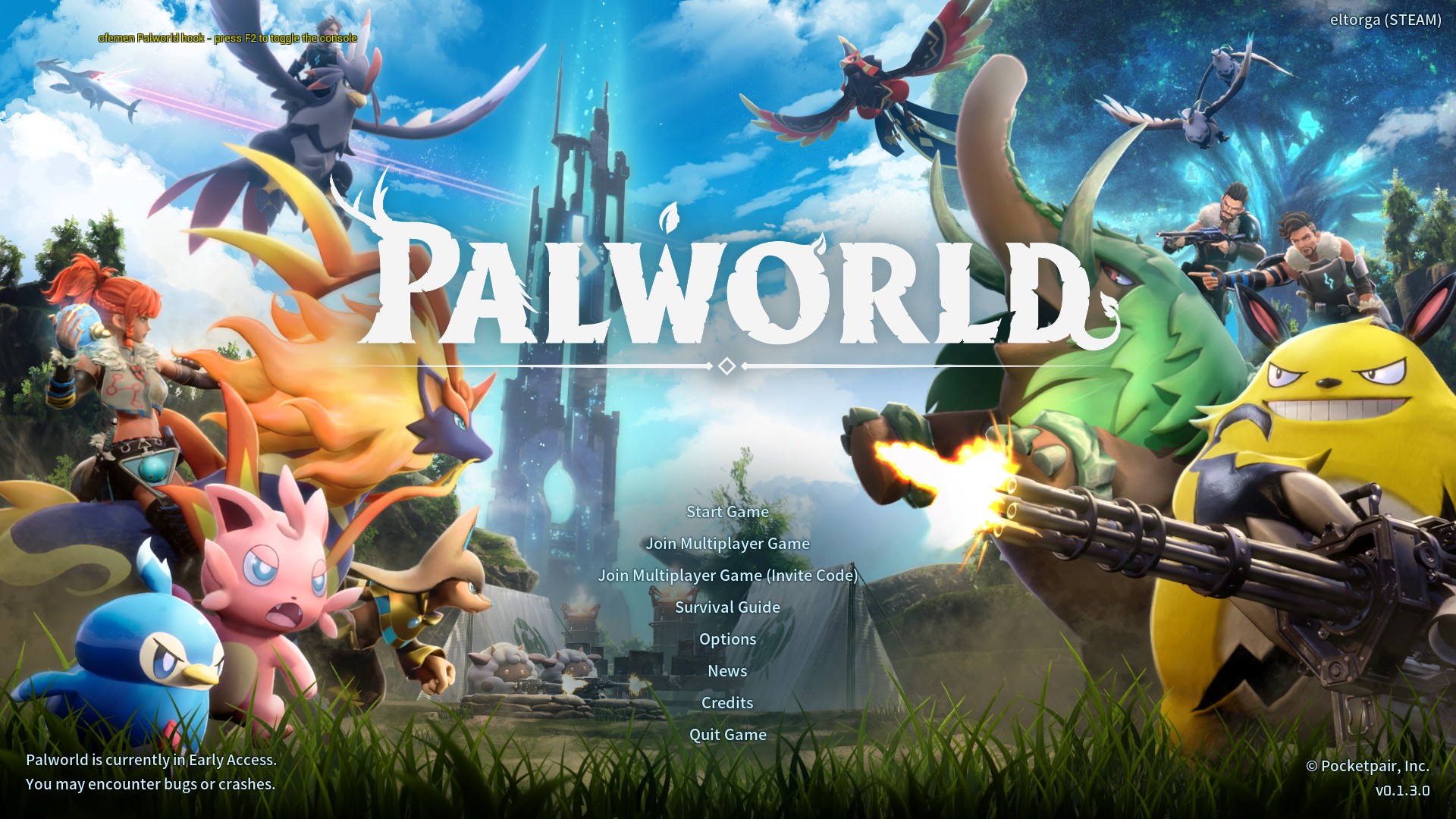 Palworld: Enable Console/Commands (Single-player) & Command List