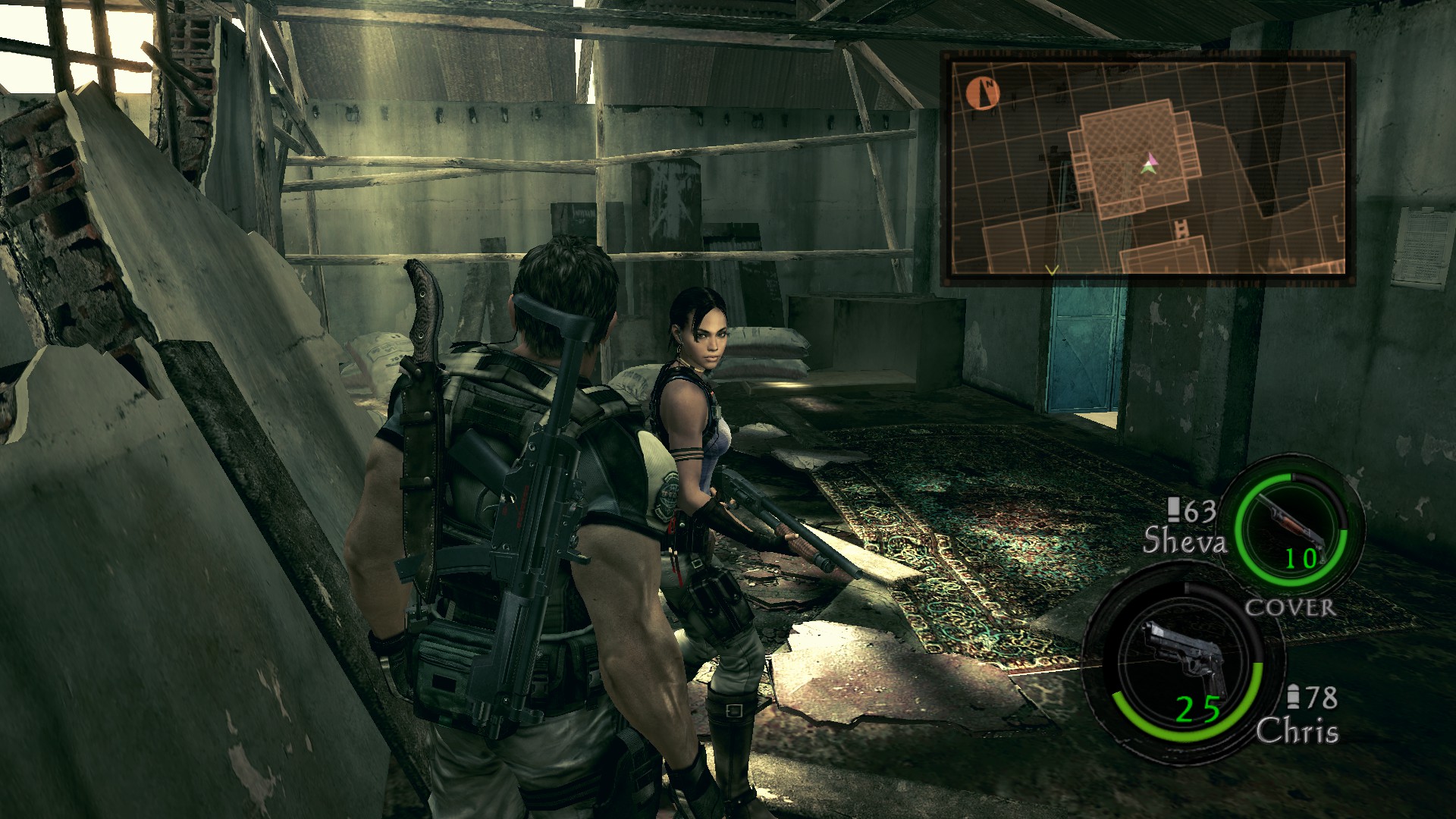 Resident Evil 5: All BSAA Emblems + Treasures + Eggs + Weapons in each Chapter (with Screenshots)