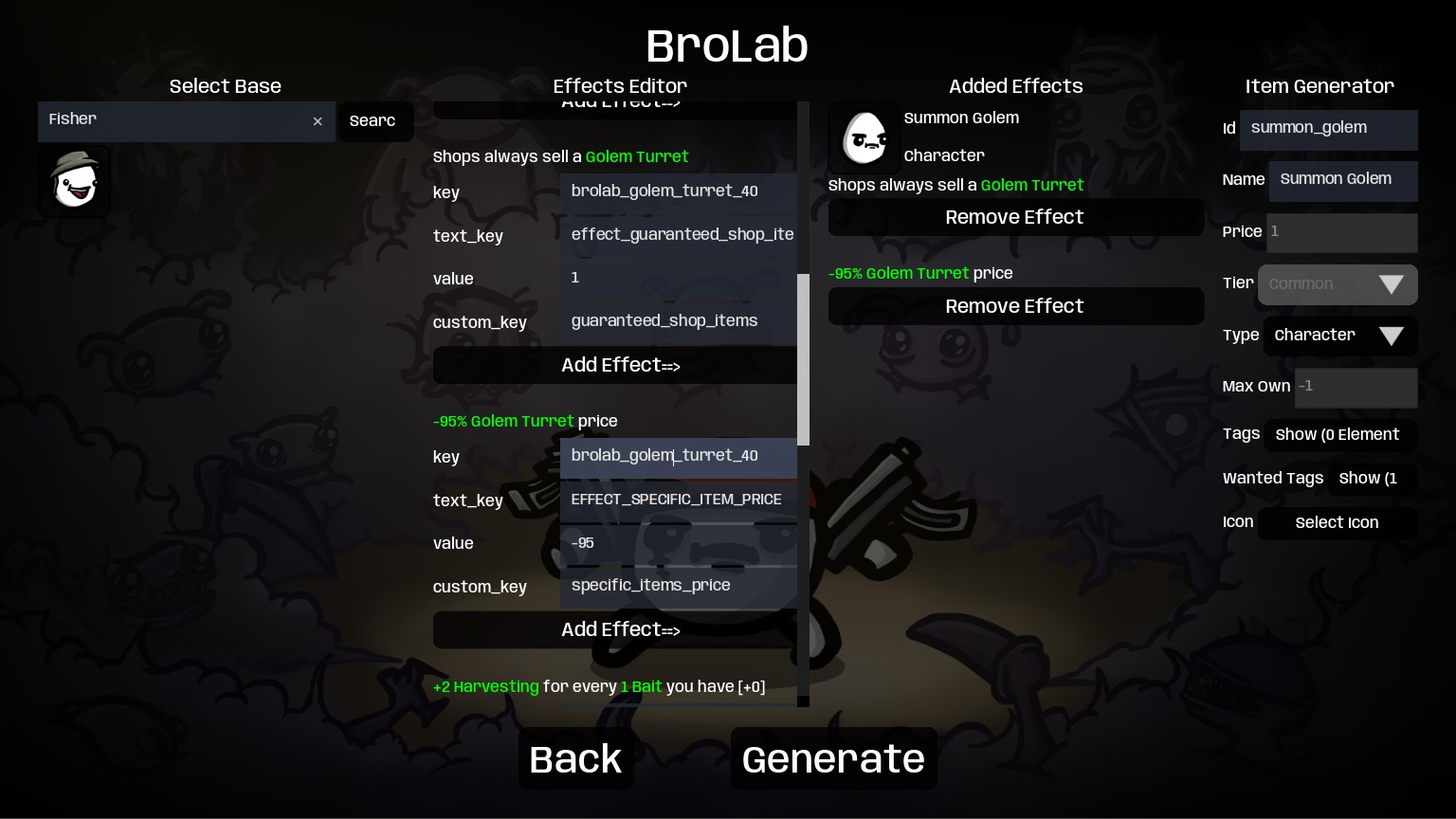 Brotato: How to create custom items and characters using Brolab