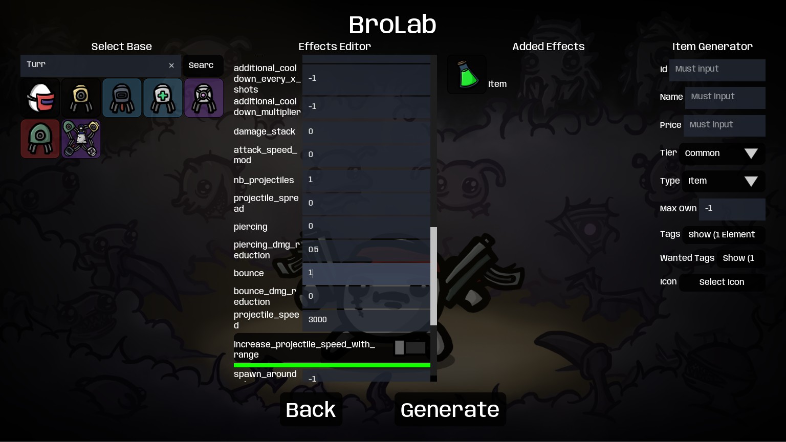 Brotato: How to create custom items and characters using Brolab