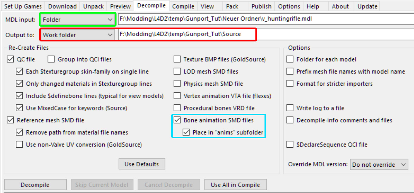 Left 4 Dead 2: Porting weapon mods to other Slots