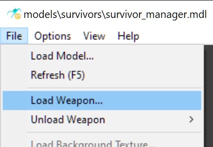 Left 4 Dead 2: Porting weapon mods to other Slots