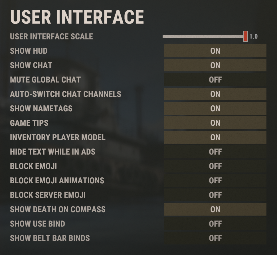 Rust: [EN] All Rust settings in the form of commands