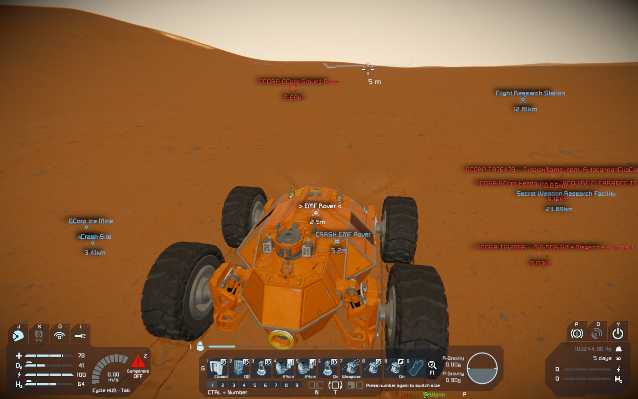 Space Engineers: Escape from Mars: Quick start