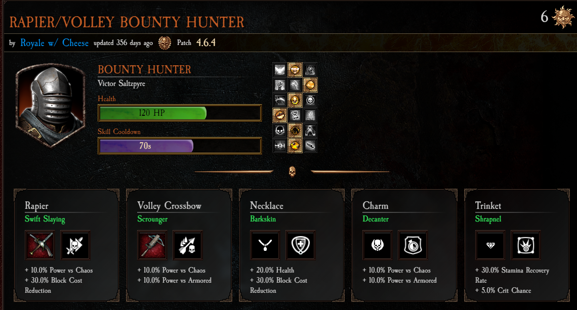 Warhammer: Vermintide 2: VT2's New Player Classes, Weapons, Builds, Talents, Guide