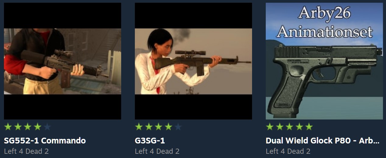 Left 4 Dead 2: Porting weapon mods to other Slots