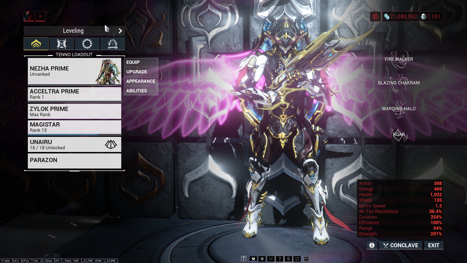 Warframe: Level up your warframes and weapons fast